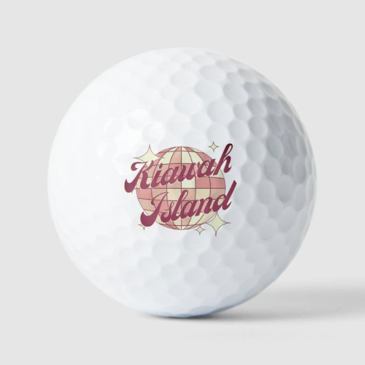 Kiawah Island golfer golfcadeau Golfballen (Voorkant)