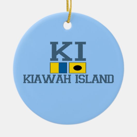Kiawah Island Keramisch Ornament (Voorkant)
