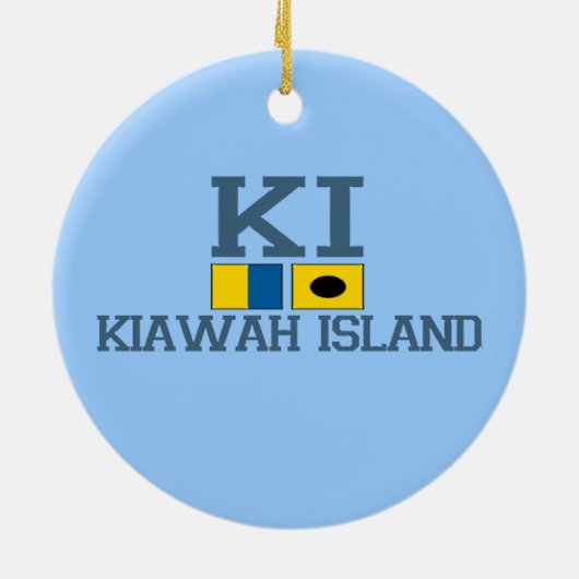 Kiawah Island Keramisch Ornament (Achterkant)