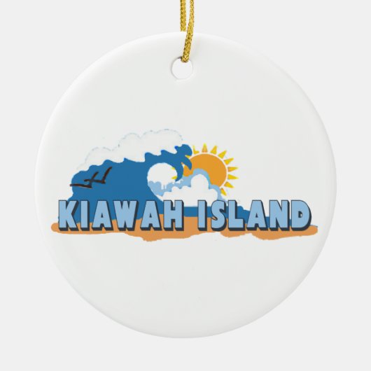Kiawah Island Keramisch Ornament (Voorkant)