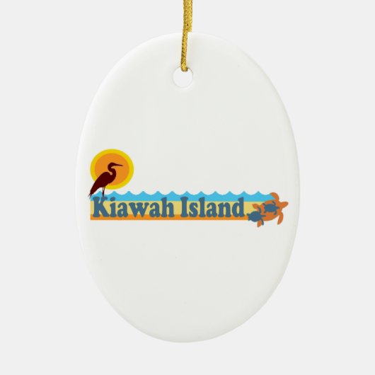 Kiawah Island Keramisch Ornament (Voorkant)
