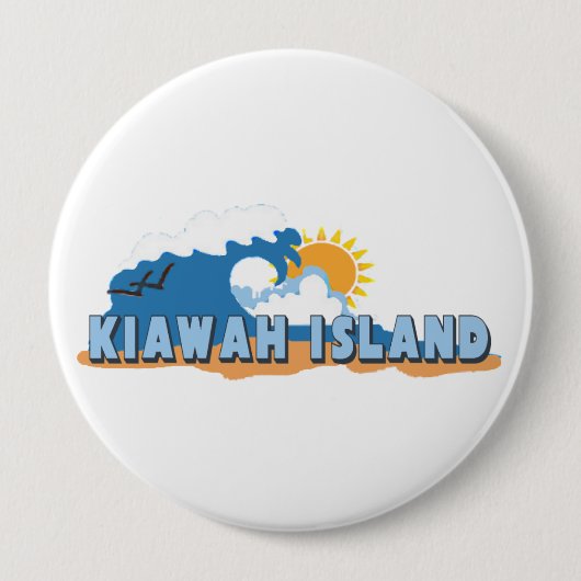 Kiawah Island Ronde Button 4,0 Cm (Voorkant)