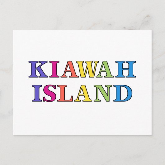 Kiawah Island SC Briefkaart (Voorkant)