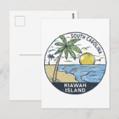 Kiawah Island South Carolina  Briefkaart (Voorkant / Achterkant)