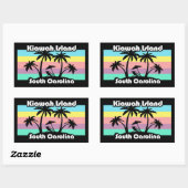 Kiawah Island South Carolina Rechthoekige Sticker (Vel)
