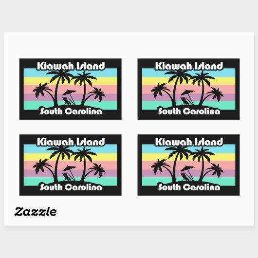 Kiawah Island South Carolina Rechthoekige Sticker (Vel)