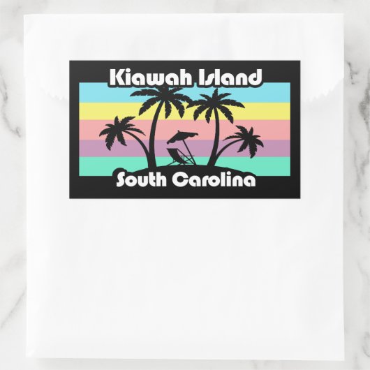 Kiawah Island South Carolina Rechthoekige Sticker (Tas)