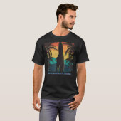 Kiawah Island South Carolina Sc Palm Tree Surfboar T-shirt (Voorkant volledig)