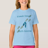 Kiawah Island, South Carolina Teenslippers Girls' T-shirt (Voorkant)