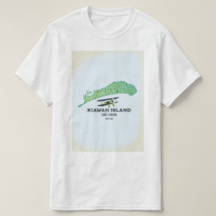 Kiawah Island South Carolina USA kaart T-shirt