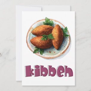 Kibbeh Mediterraan Gezond Voedsel كبةمقمرش ة Kaart