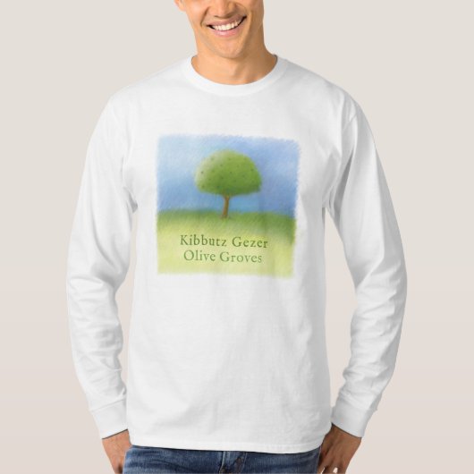Kibbutz Gezer Olive Groves T-shirt (Voorkant)