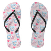 KIBeren op Polka Dots Pattern Cute Teenslippers (Voetbed)