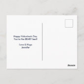 KIBeren op Polka Dots Valentijnsdag Briefkaart (Achterkant)