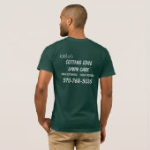Kibler's, Cutting Edge Lawn Care T-shirt (Achterkant volledig)