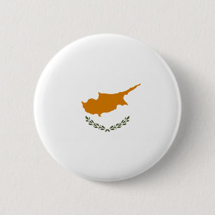 Kıbrıs Cumhuriyeti - Cypriotische vlag Ronde Button 5,7 Cm