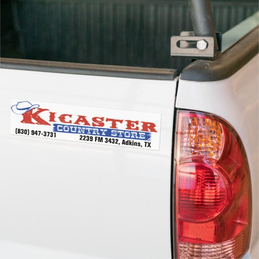 Kicaster Country Store Bumpersticker (Op Truck)
