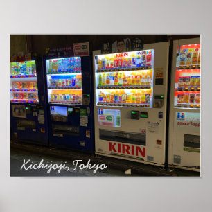 Kichijoji, Tokyo-automaat poster