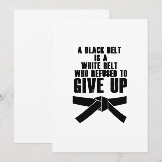 Kick als een meisje Karate Tae Kwon Martial Arts (Voorkant / Achterkant)