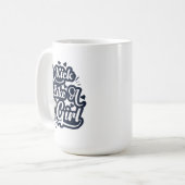 Kick als een meisje koffiemok (Voorkant links)