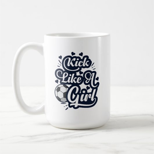 Kick als een meisje koffiemok (Links)