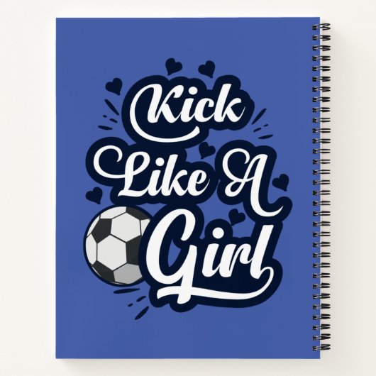 Kick als een meisje notitieboek (Achterkant)