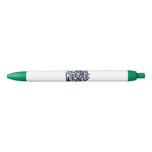 Kick als een meisje zwarte inkt pen (Voorkant)