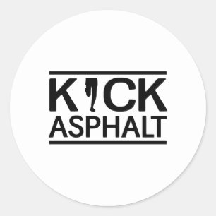 Kick Asphalt Ronde Sticker