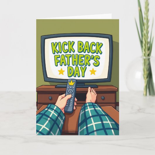 Kick Back Vaderdag Tv Kaart (Voorkant)
