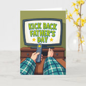 Kick Back Vaderdag Tv Kaart (Gele Bloem)