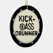 Kick Bass Drummer Funny Bass Drum Ornament (Rechts)