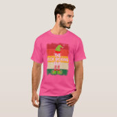 Kick Boxing Elf Matching Group Kerstparty T-shirt (Voorkant volledig)