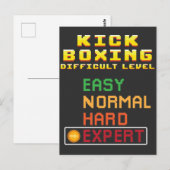 Kick Boxing Martial Arts Coach Console Expert Briefkaart (Voorkant / Achterkant)