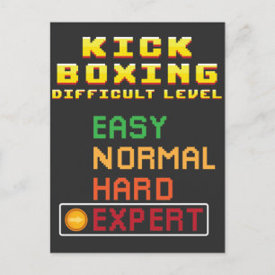 Kick Boxing Martial Arts Coach Console Expert Briefkaart
