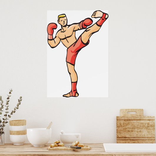 Kick Boxing Poster (Keuken)
