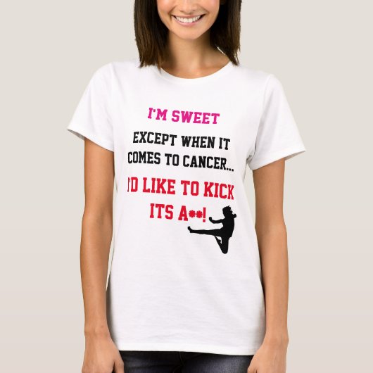 Kick Cancer's Butt Shirt (Voorkant)