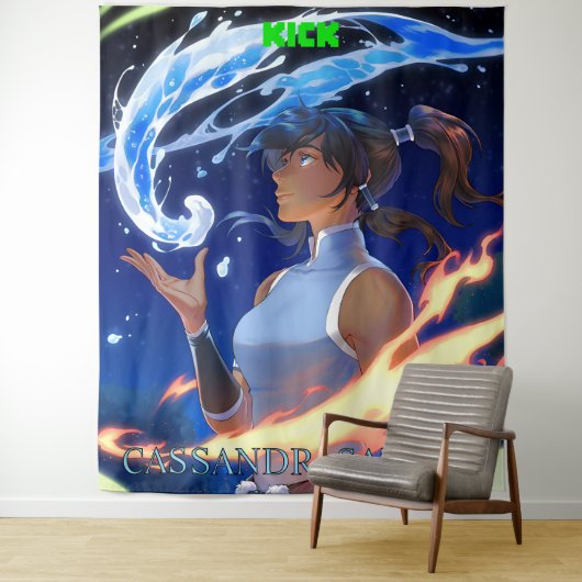 KICK Cassandra Saturn Groot wandtapijt Wandkleed (In situ)