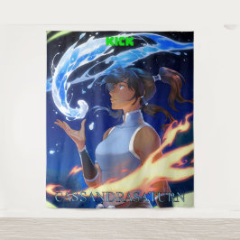 KICK Cassandra Saturn Groot wandtapijt Wandkleed