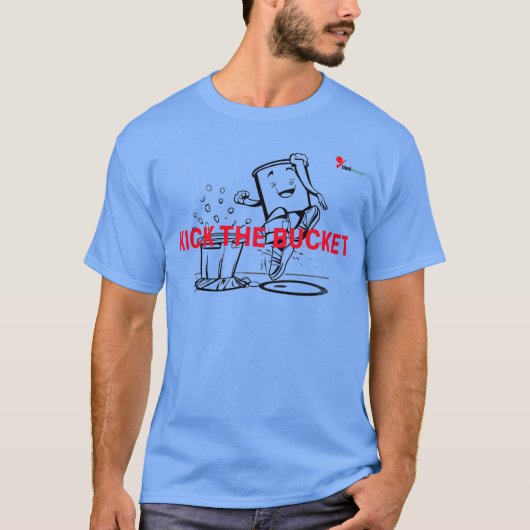 "Kick de Emmer" T-shirt | Grappige Uitdrukking Gra (Voorkant)