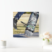 Kick Flip It Painterly Wandklok (Huis)