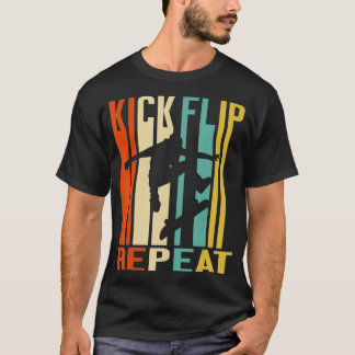 Kick Flip  Schaats herhalen T-shirt