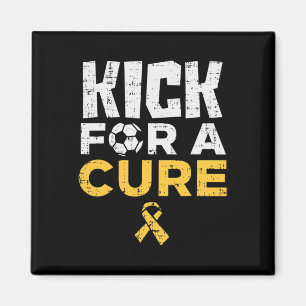 Kick for a Cure Soccer Childhood Cancer Awareness Magneet