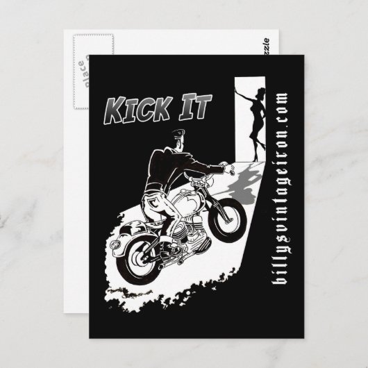Kick it briefkaart (Voorkant / Achterkant)