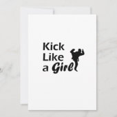 Kick Like A Girl Karate Tae Kwon Do Martial Arts V (Voorkant)