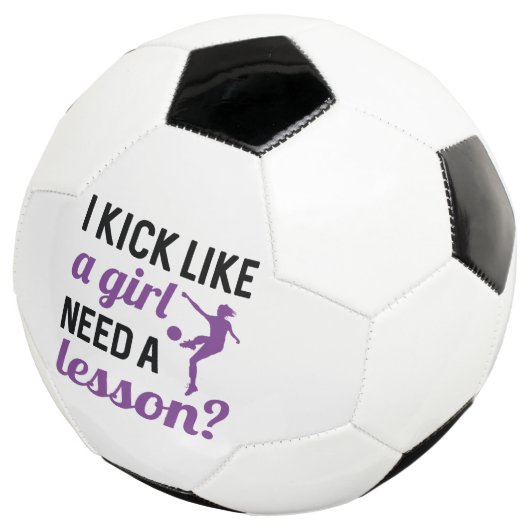 Kick Like A Girl Need A Lesson Voetbal (Drie kwart)