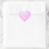 Kick Me grappig grap roze hart grap sticker (Tas)