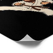 Kick Me Ik Ben Amish Karate Draaikick Grafisch Poster (Hoek)