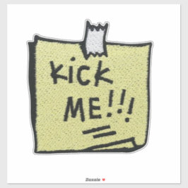 Kick Me Patch Sticker