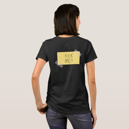 Kick me shirt (Achterkant volledig)