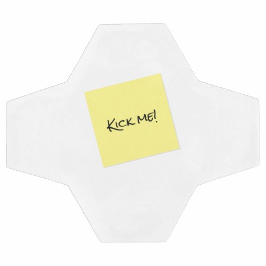 Kick me Sticky Note Prank Funny Voetbal (Enkel)
